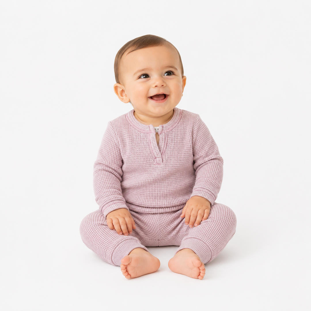 Thermal Mineral Henley Long John Set
