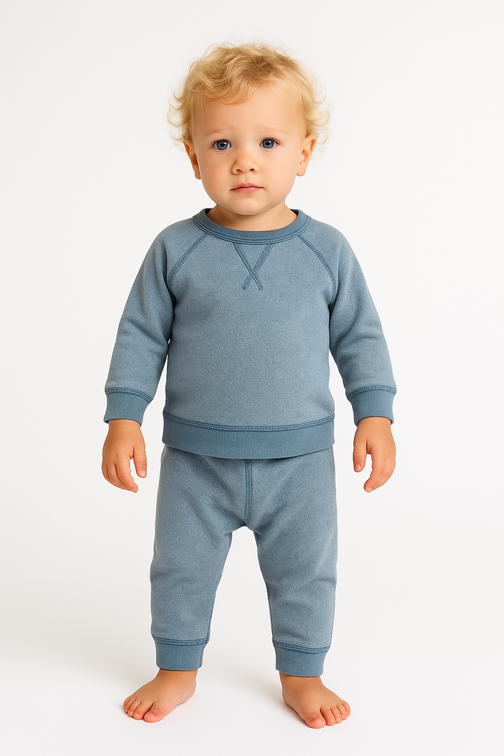 Kid Brushed Fleece Sweatshirt and Sweatpant Sets