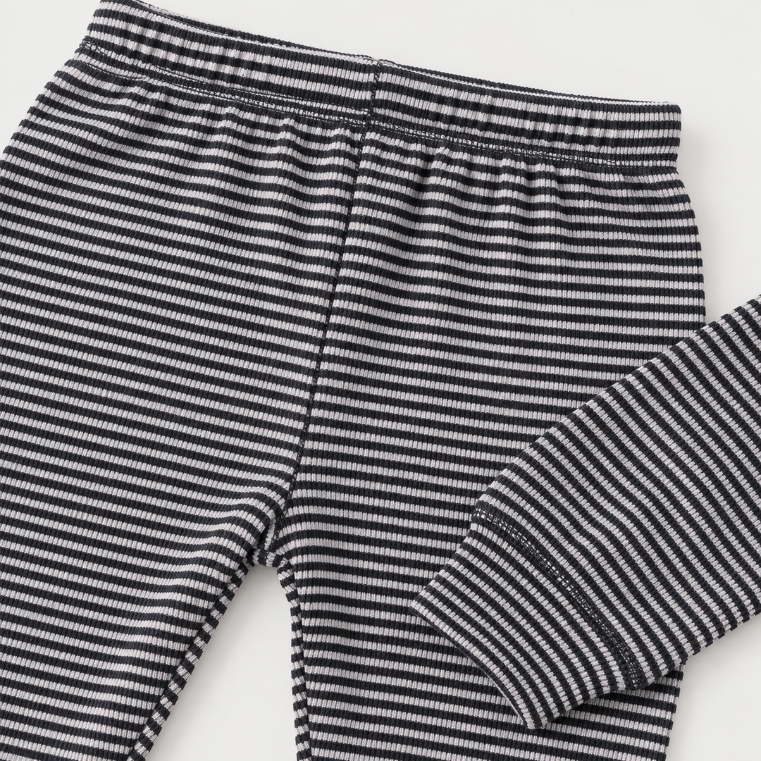 Rib Beanie, Lap Tee and Legging Set