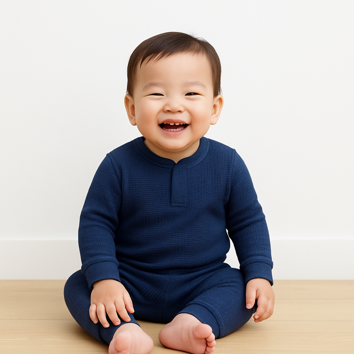 Garment Dyed Eco-Thermal Henley Tee and Legging Sets