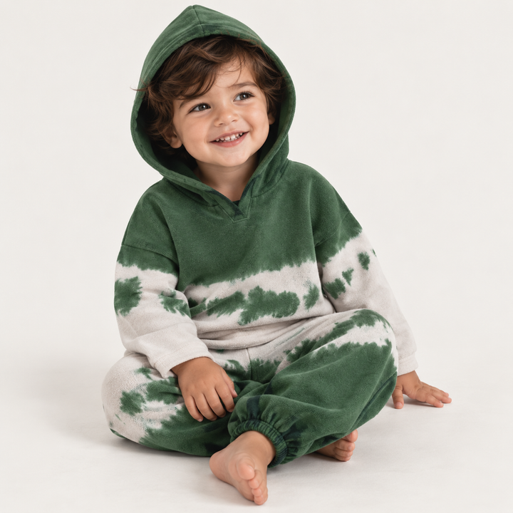 Fleece Dip Dye Hoodie Loungewear Set