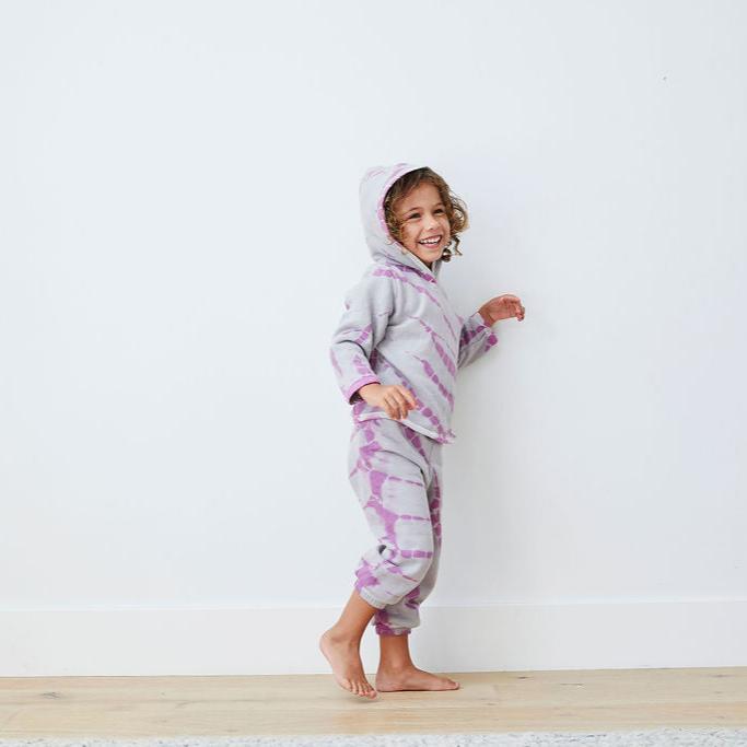 Eco-Fleece Tie Dye Hoodie Sweatshirt and Sweatpant Sets