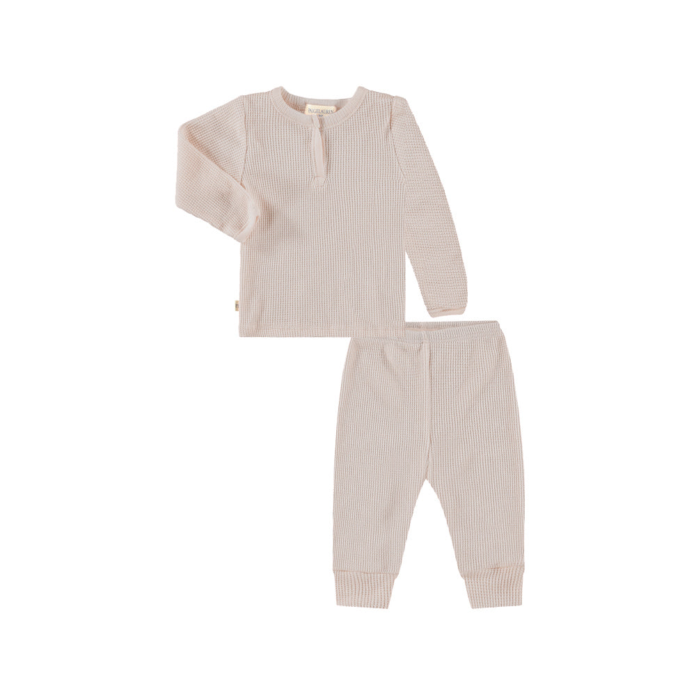 Thermal Mineral Henley Long John Set