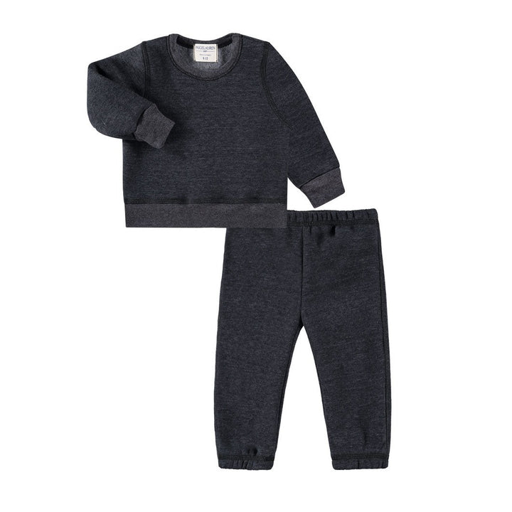 Eco-Heathered Fleece Sweatshirt and Sweatpant Sets