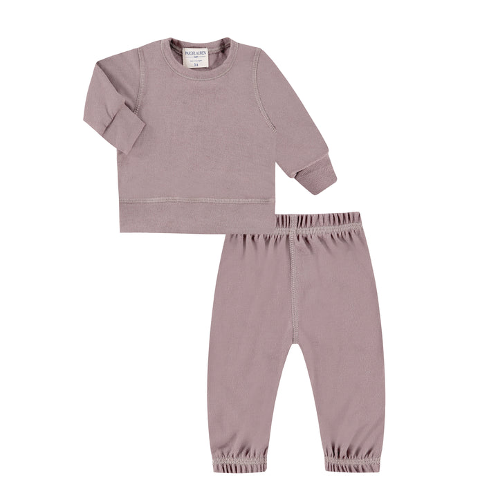 Eco-Lightweight Hacci Pullover and Pant Loungewear Sets