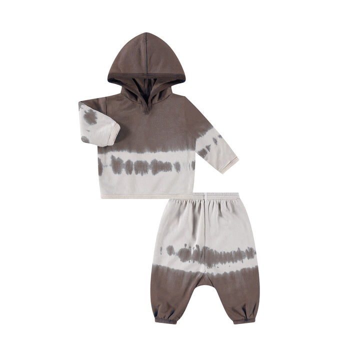 Fleece Dip Dye Hoodie Loungewear Sets
