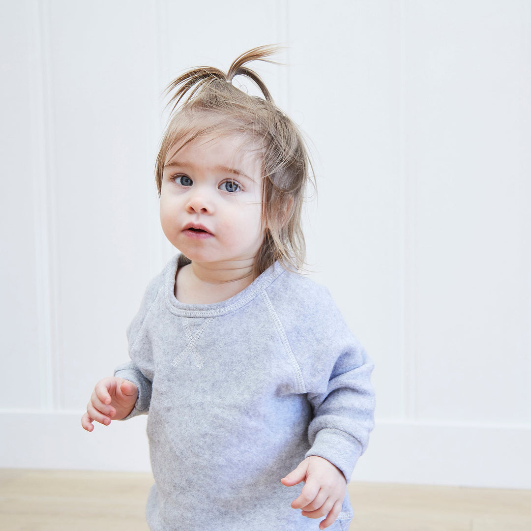 Kid Brushed Fleece Sweatshirt and Sweatpant Sets