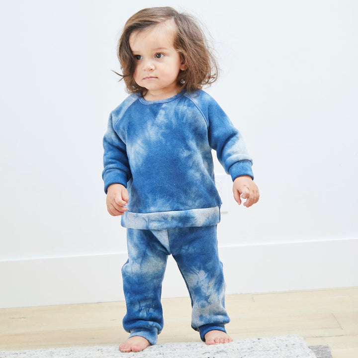 Eco-Marble Heathered Fleece Sweatshirt and Sweatpant Sets