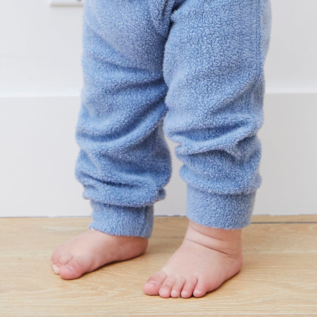 Kid 3/4 Length Oversized Fluffy Sherpa Sweatshirt and Jogger