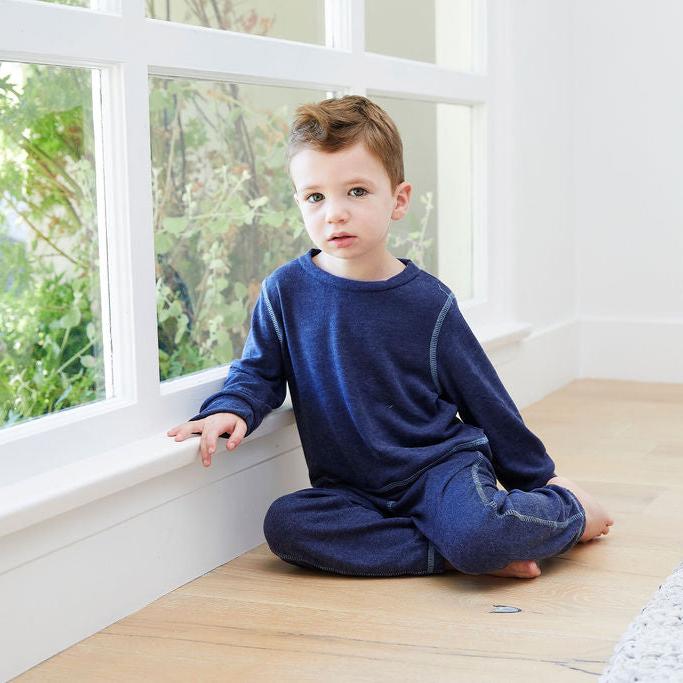 Eco-Lightweight Hacci Pullover and Pant Loungewear Sets