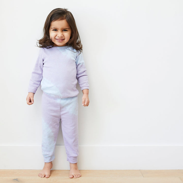 Eco Tie Dye Ribbed Beanie, Tee and Legging Sets