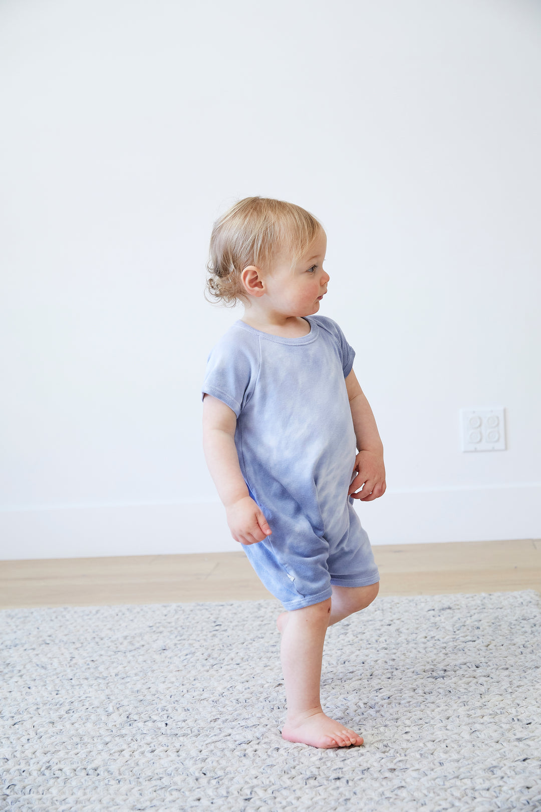 Eco Ribbed Shortall Onesie