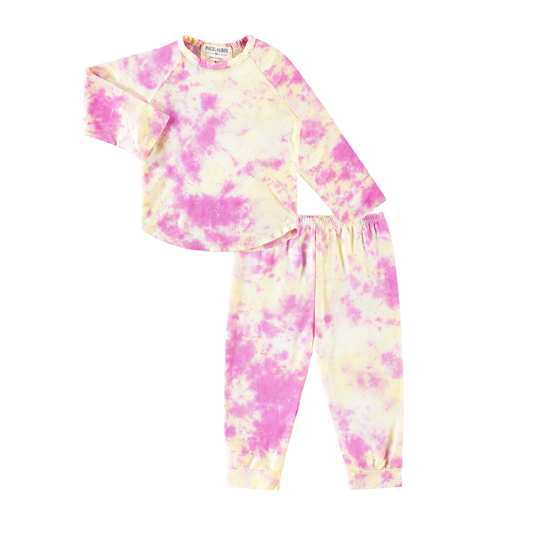 Toddler & Kid Organic Over Dye Ultra Light French Terry Loungewear Sets-ReDone