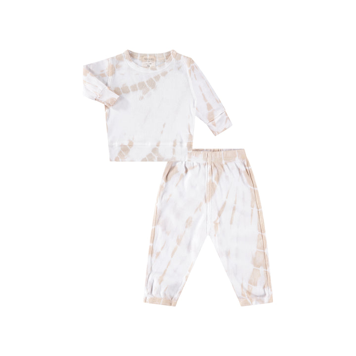 Tie Dye Rib Pullover and Pant Sets