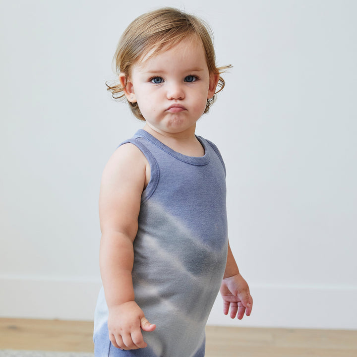2x1 Tie Dye Tank Overall