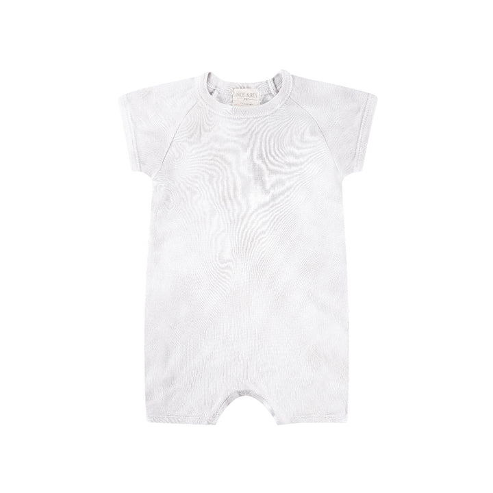 Eco Ribbed Marble Shortall Onesie