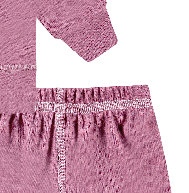 Eco-Lightweight Hacci Pullover and Pant Loungewear Sets