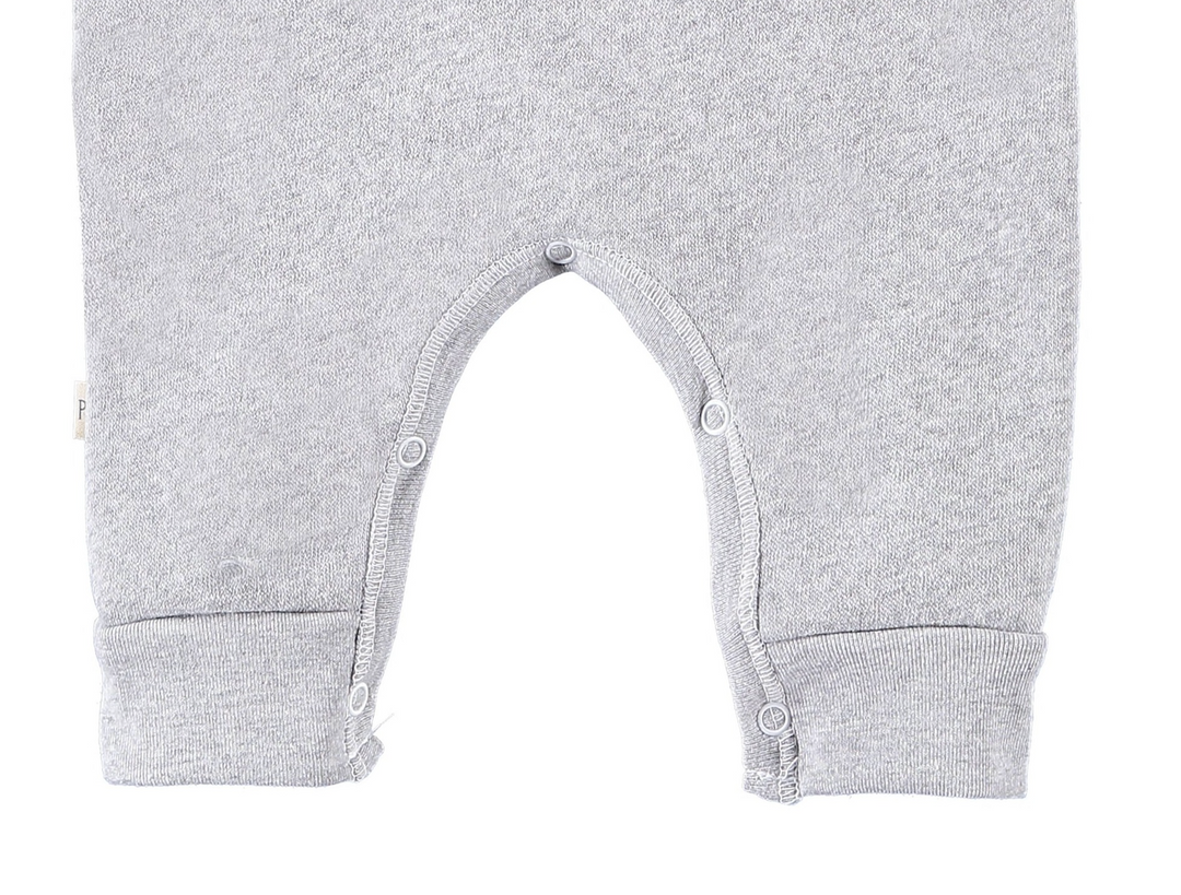 Eco-Fleece Sweatshirt Henley Romper