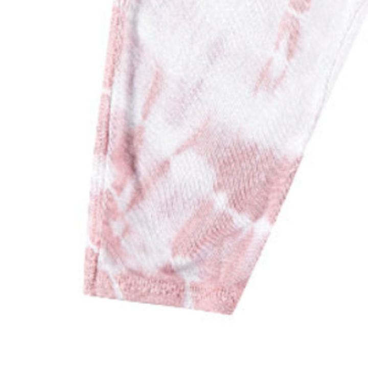 Tie Dye Rib Pullover and Pant Sets