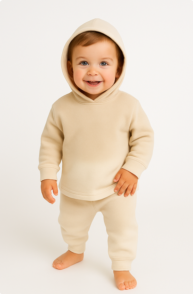 Dip Dye Ribbed 2x1 Hoodie and Baggy Pant Sets