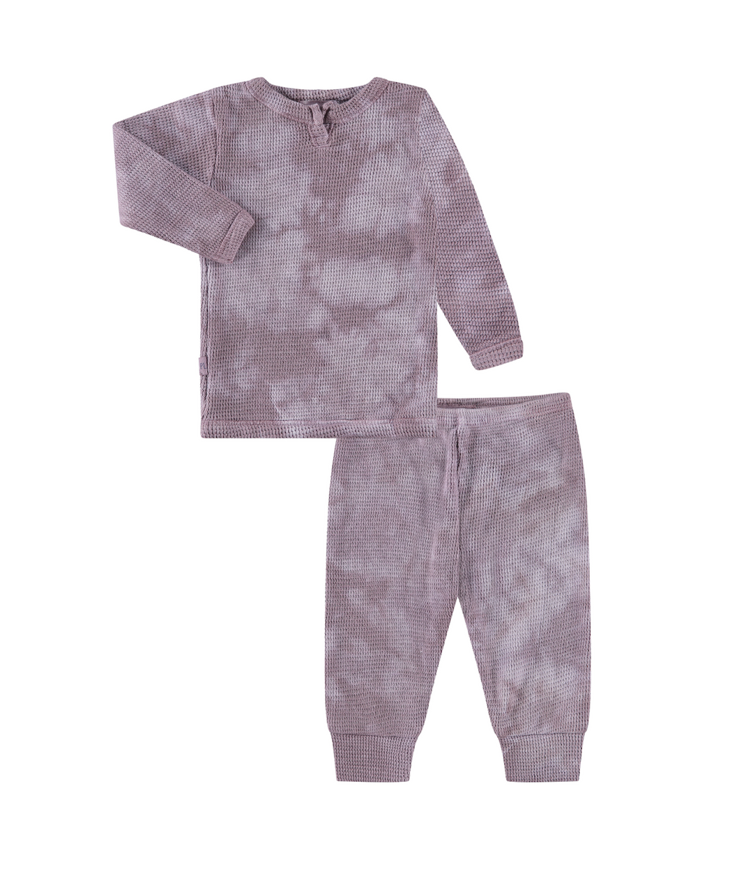 Marble Thermal Henley Tee and Legging Sets