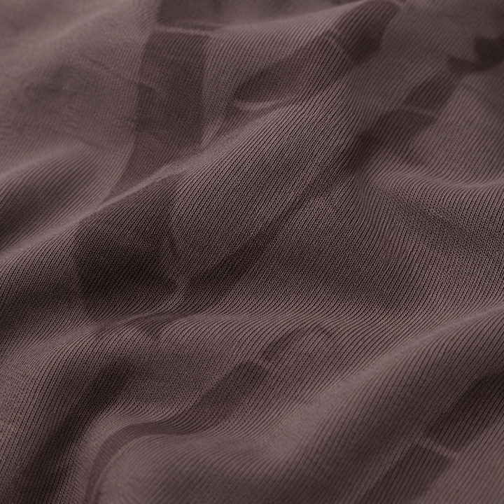 Close-up of PAIGELAUREN Brown Tonal Dye super-soft fleece fabric
