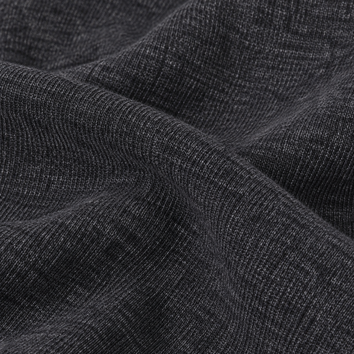 Close-up of PAIGELAUREN soft Charcoal rib fabric