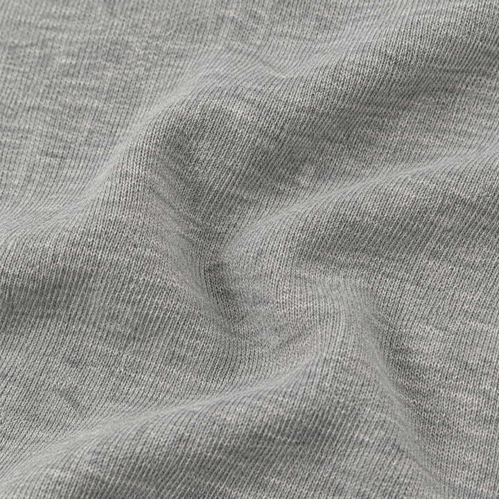Close-up of PAIGELAUREN Heathered Gray Vintage Sherpa fabric