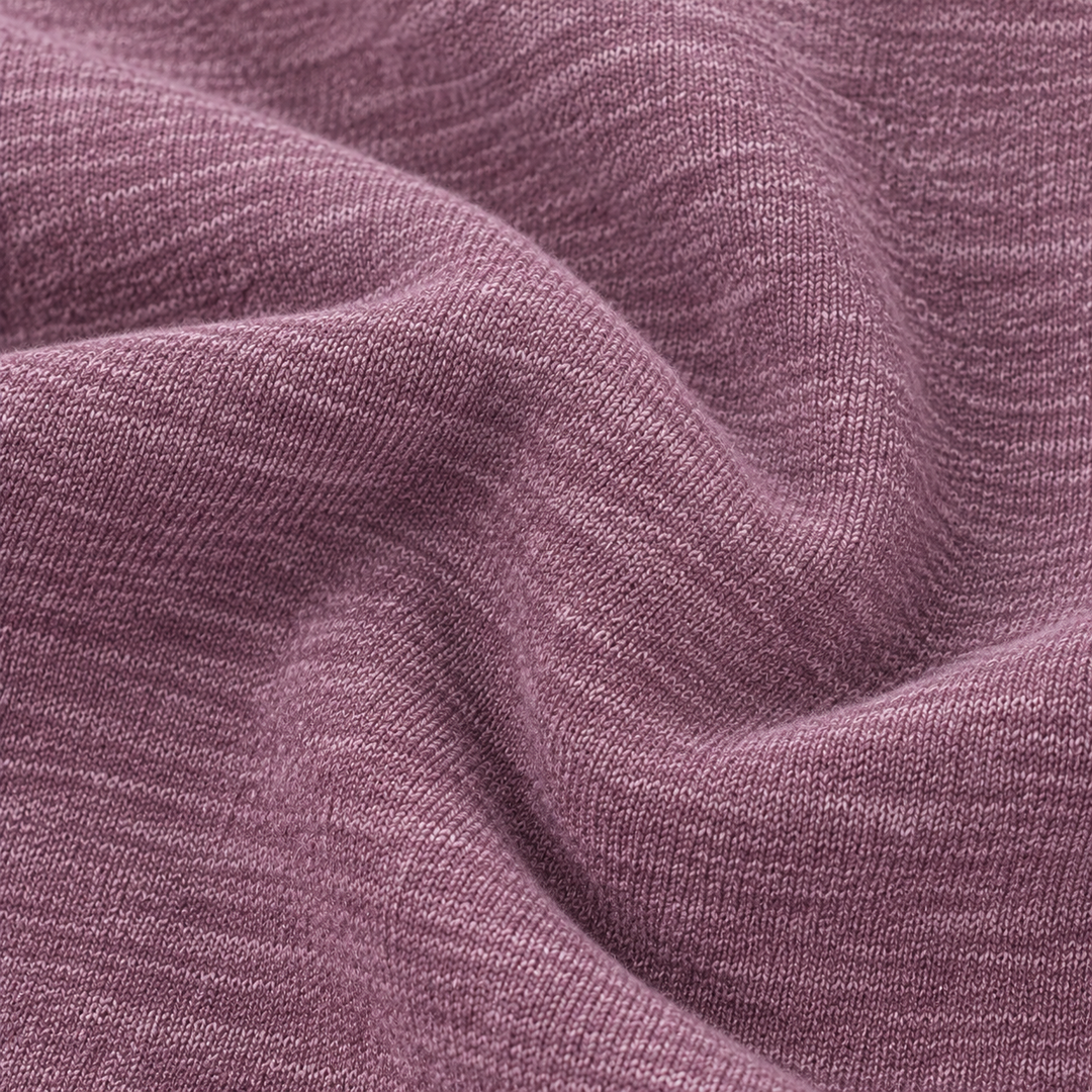 Close-up of PAIGELAUREN Heathered Pink Vintage Sherpa fabric
