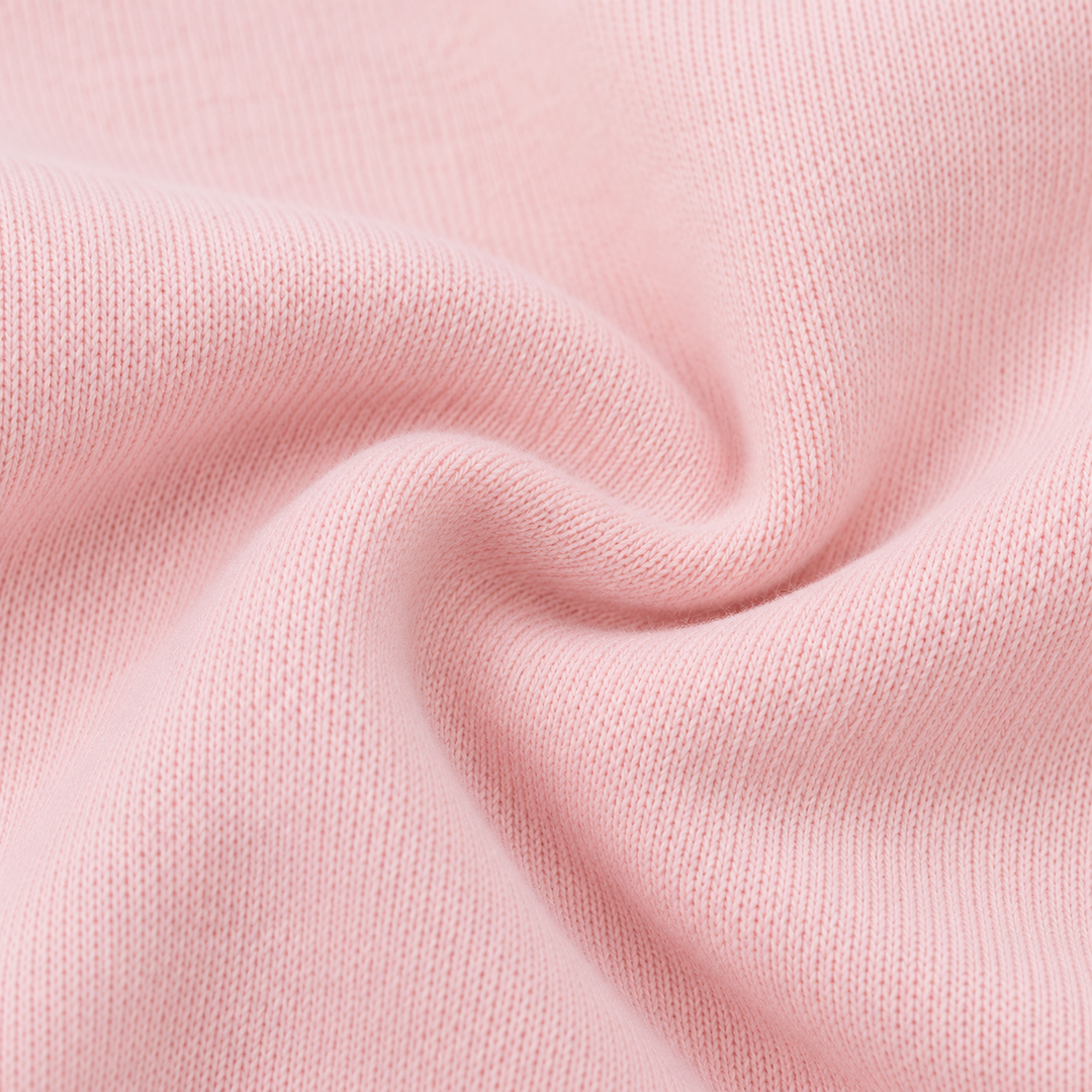 Close-up of PAIGELAUREN soft Pink fleece fabric