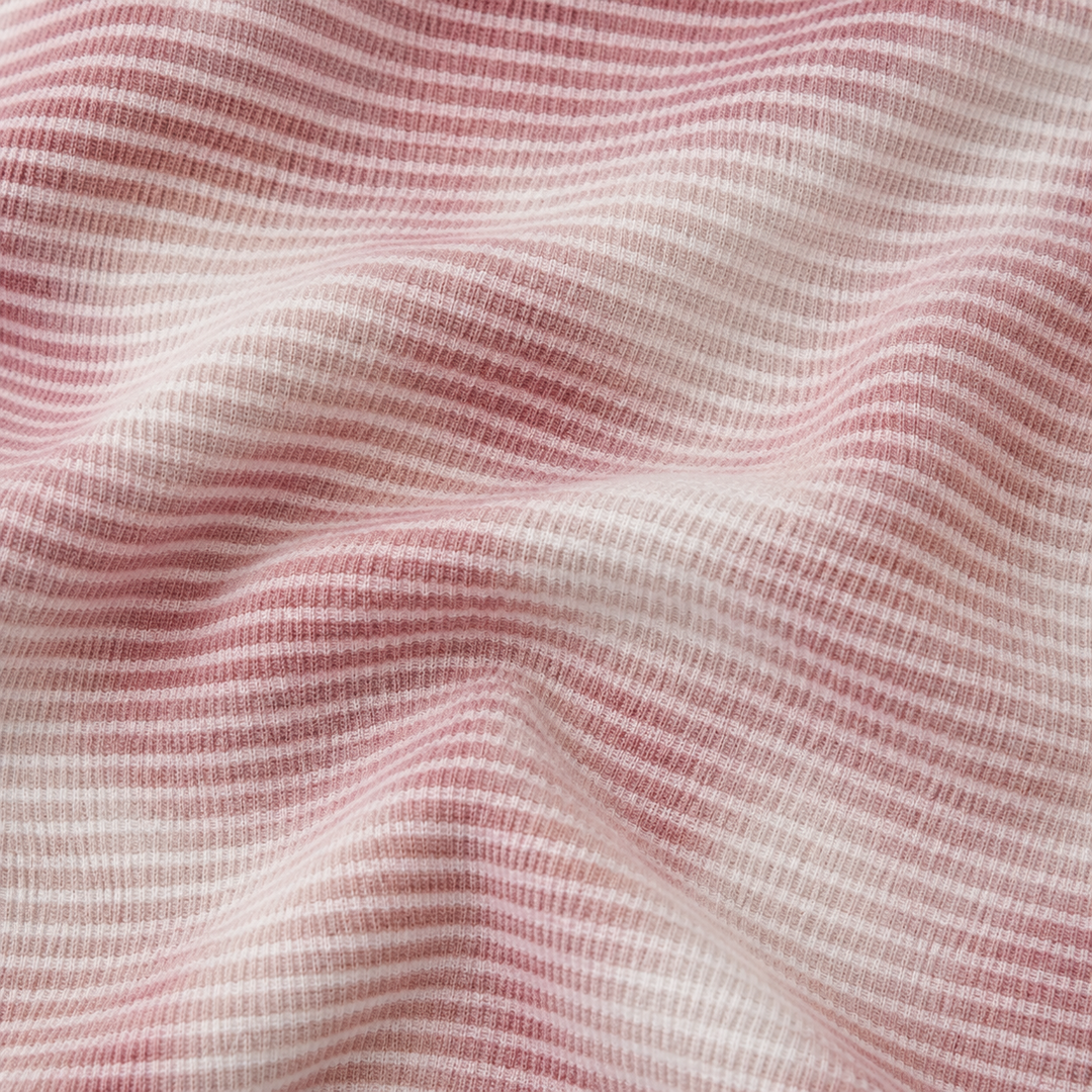 PAIGELAUREN Pink Marble Stripe rib fabric close-up detail