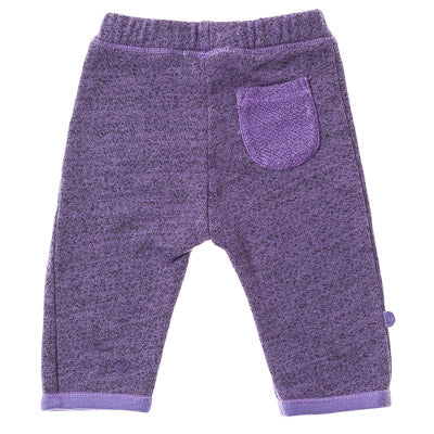 Baby Speckled French Terry Track Pant-Desert | Purple | back