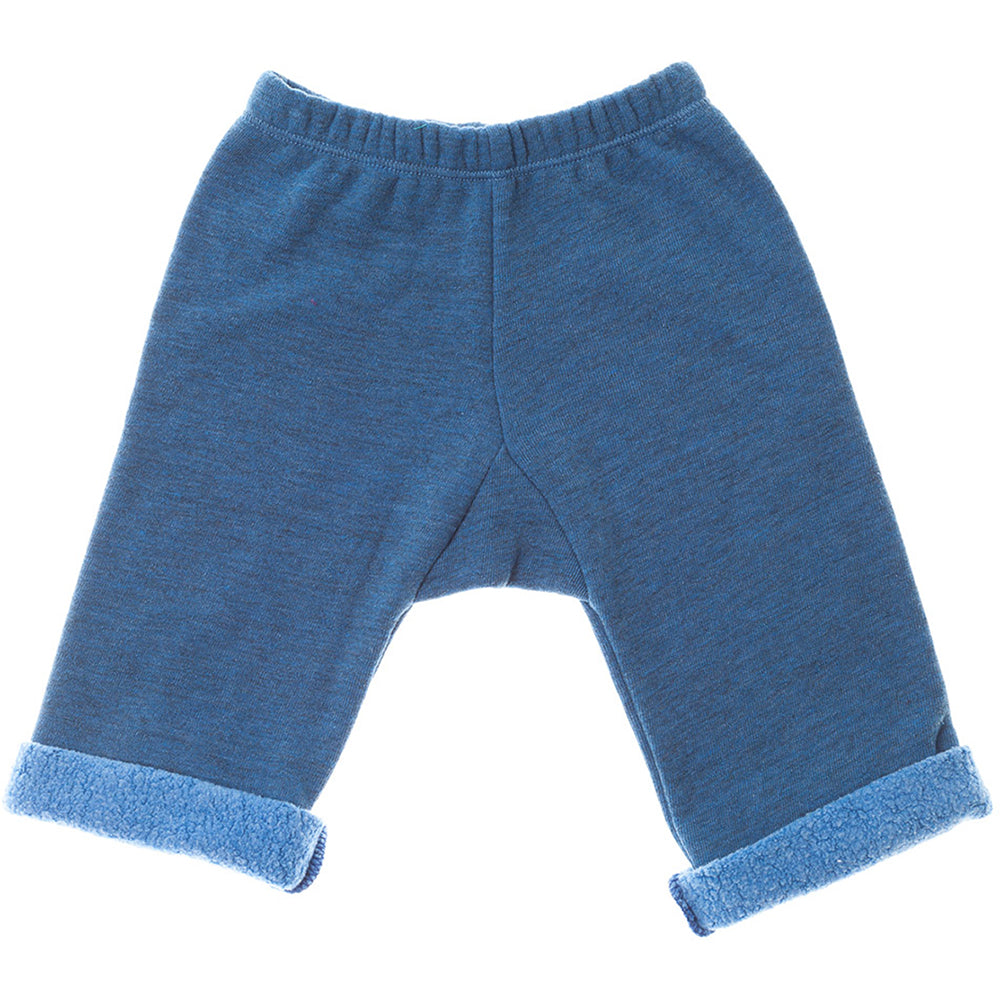 Baby Heathered Sherpa W/Roll-up Pant-Coastal | Blue
