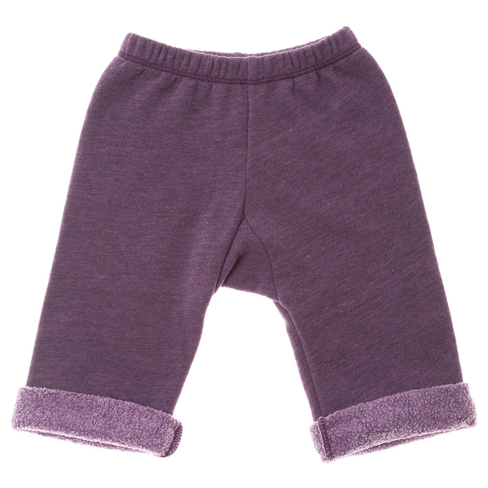 Baby Heathered Sherpa W/Roll-up Pant-Coastal | Purple