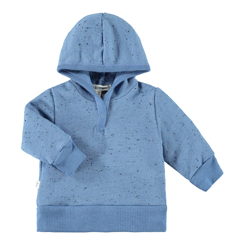 Baby L/S Hoodie Sweatshirt-Planet | Earth Blue