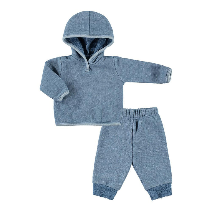 Baby Speckeled Fleece Pullover Hoodie and Legging Set-Cozy | 6-9m | Speckeled Rose