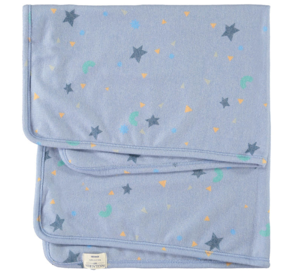 Newborn Welcome Home Hacci Confetti Romper, Blanket, Cap Set-Galaxy