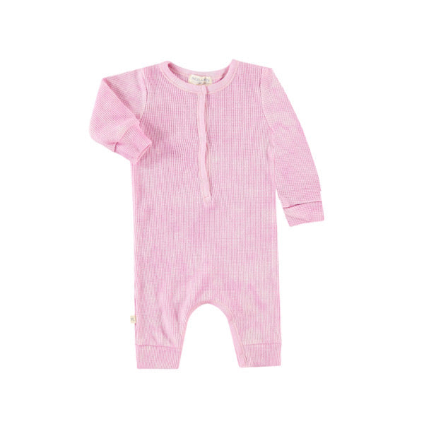 Baby Thermal Henley Romper-Galaxy