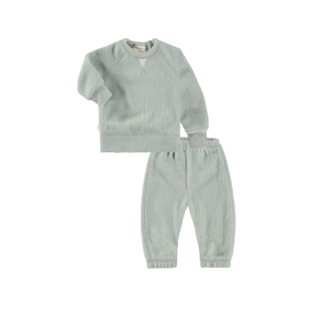 Toddler & Kid Sherpa Raglan SweatShirt and SweatPant Loungewear Set-Galaxy
