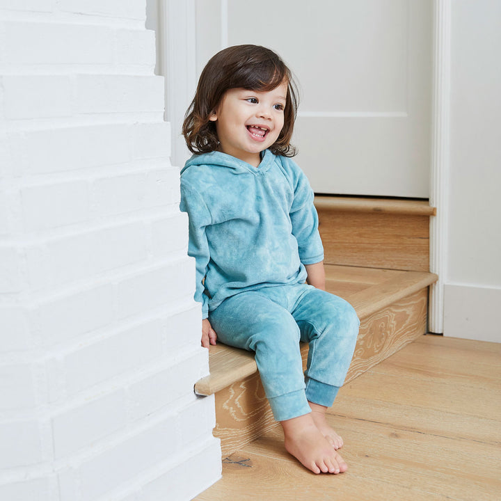 Toddler & Kid Velour Hoodie and Legging Loungewear Set-Galaxy