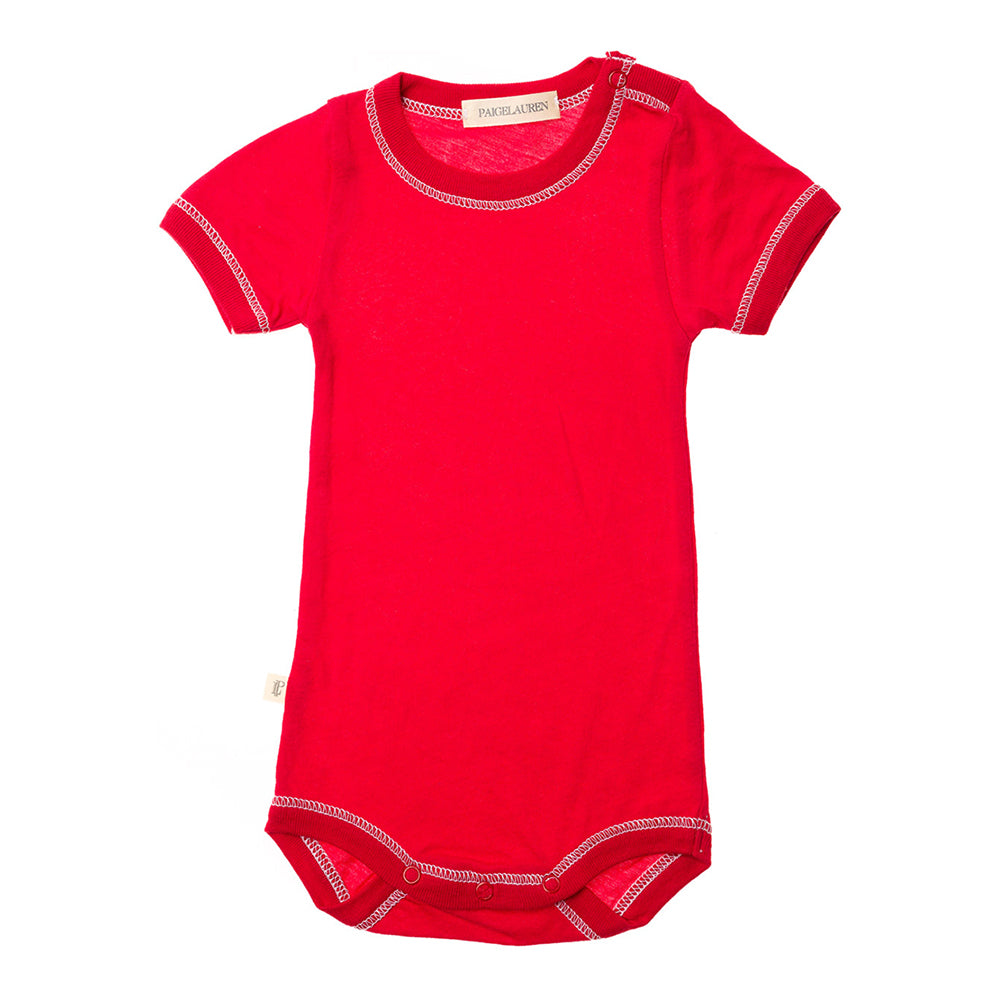 Baby S/S Bodysuit-Arts | Red
