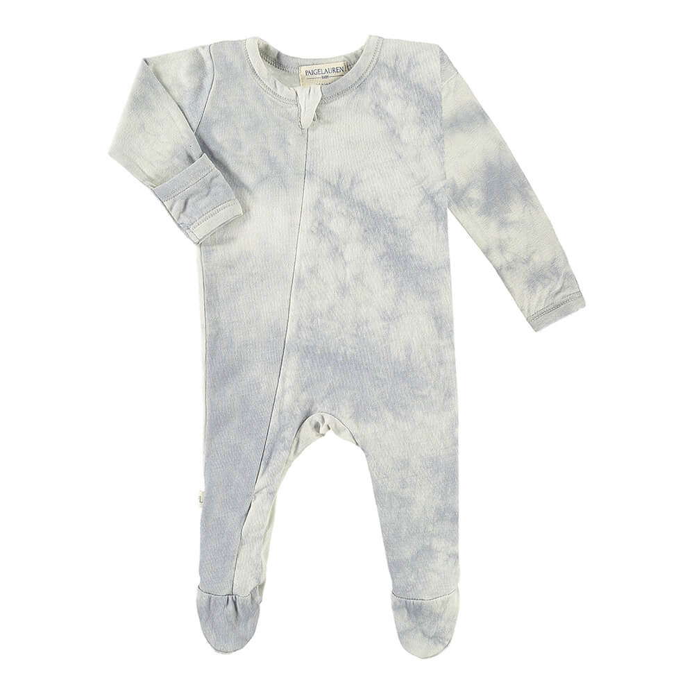 Baby Jersey Marble Tie Dye seamless footie romper-Peace & Love | MARBLE LILAC | 0-3m