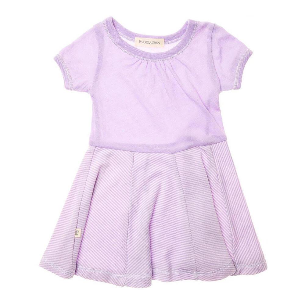 Baby S/S Jersey Swing Dress-Arts | 3-6m | Picasso Purple