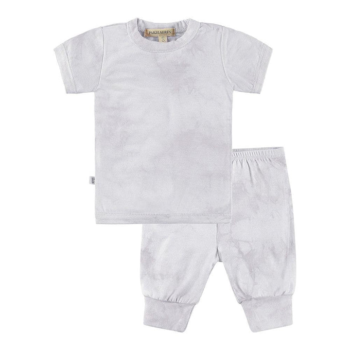 Baby S/S Tee and Legging set-Peace & Love | POURING GRAY | 0-3m