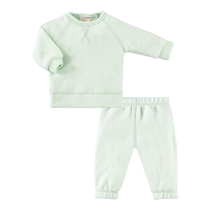 Kid Organic Blanket Blend Sweatsuit-Loungewear | Mint | 2