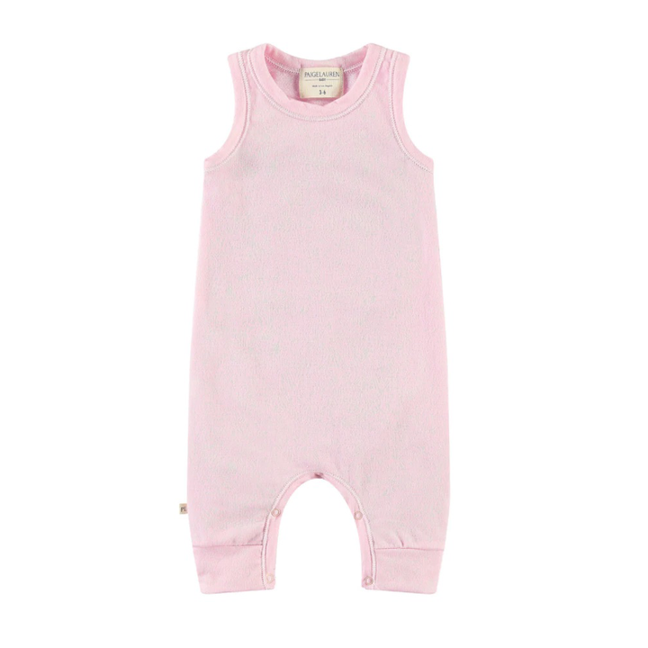 Baby Ultra Light French Terry Burn Out Tank Romper-Whim-zzz