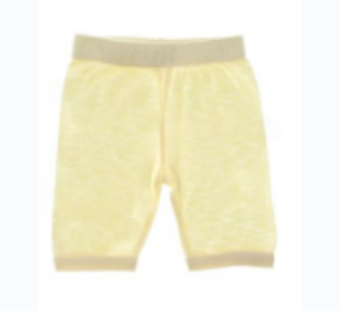 Baby Cropped Jersey Slub Legging-Sorbet | Newborn | Lemon Yellow