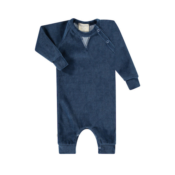 Baby Velour Coverall-Galaxy