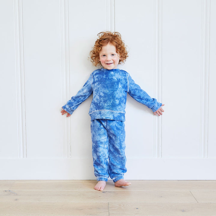 Toddler & Kid Organic Marble Loop Terry Loungewear Set-Whim-zzz